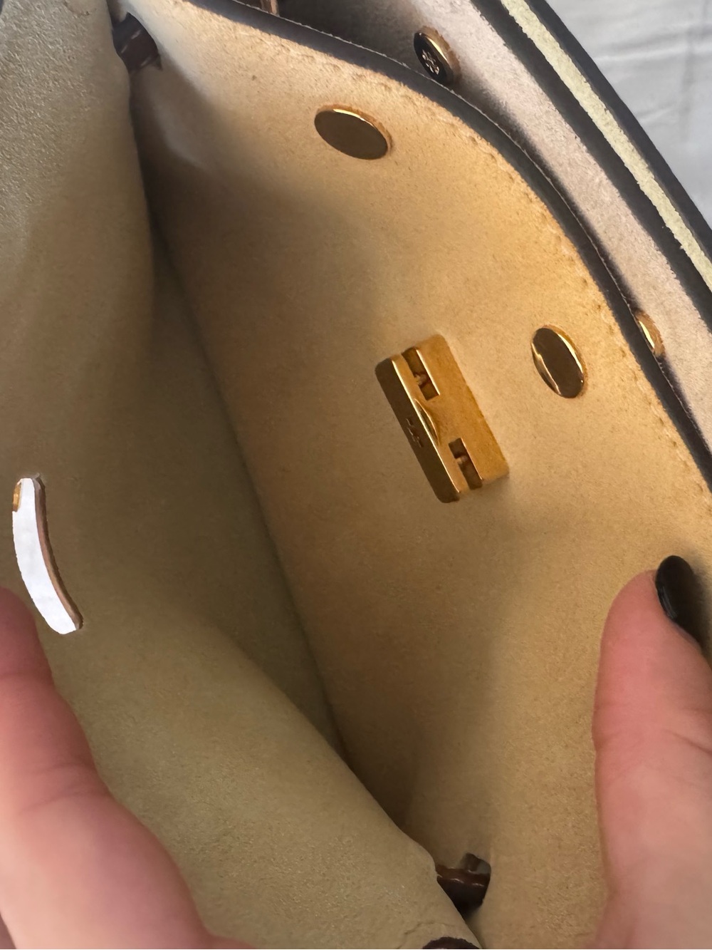Tory Burch Petite Lee Radziwill Double Bag-Aged Tan- new design - Picture 8 of 12